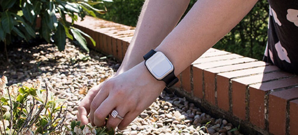 fall detection device being worn on the wrist