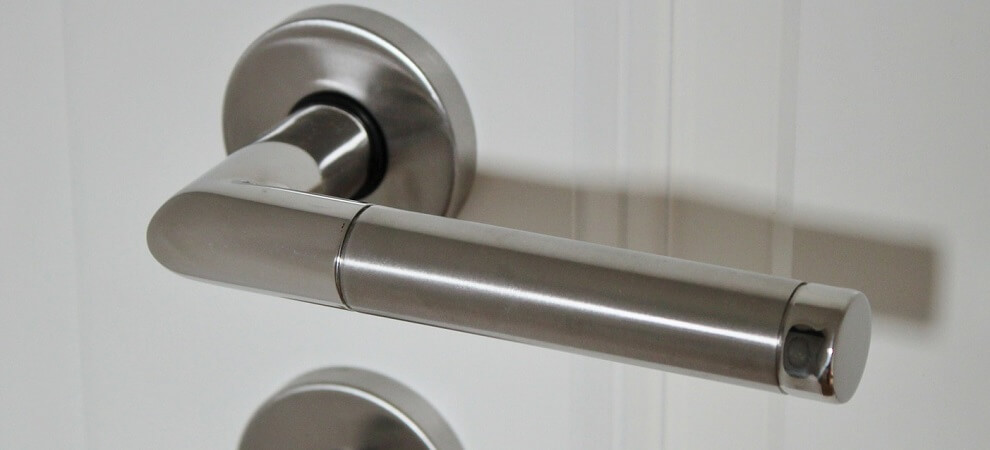 a lever-style door handle to help keep elderly people safe at home